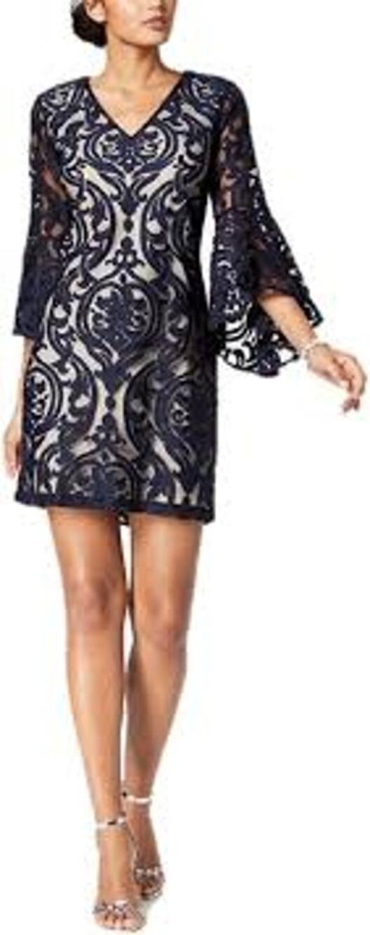 MSK Lace Bell-Sleeve Dress